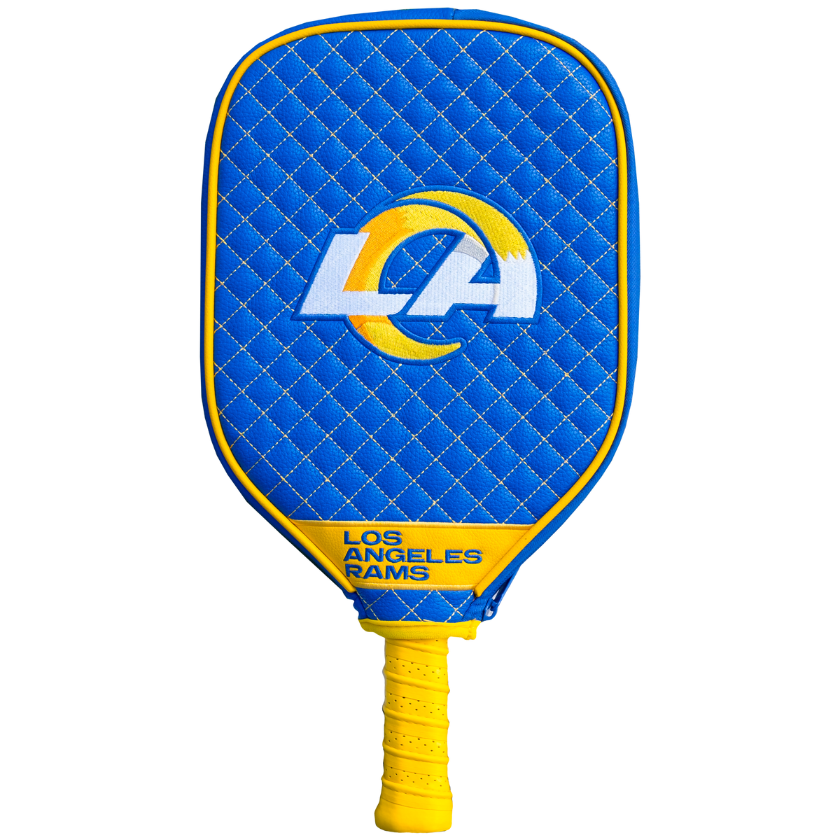Los Angeles Rams quilted pickleball paddle cover