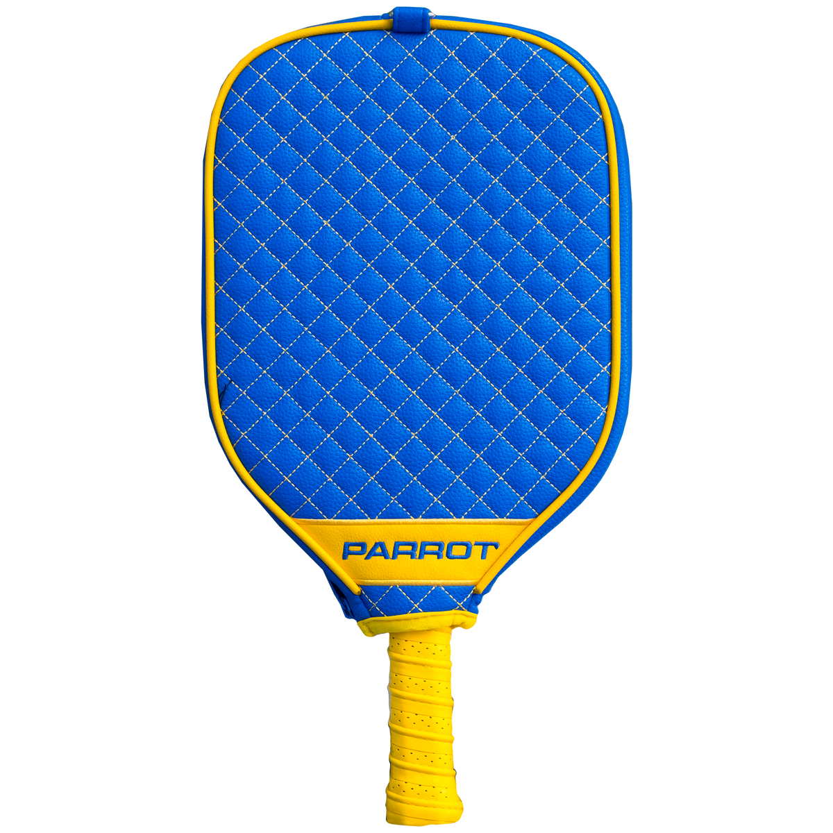 Los Angeles Rams quilted pickleball paddle cover back view