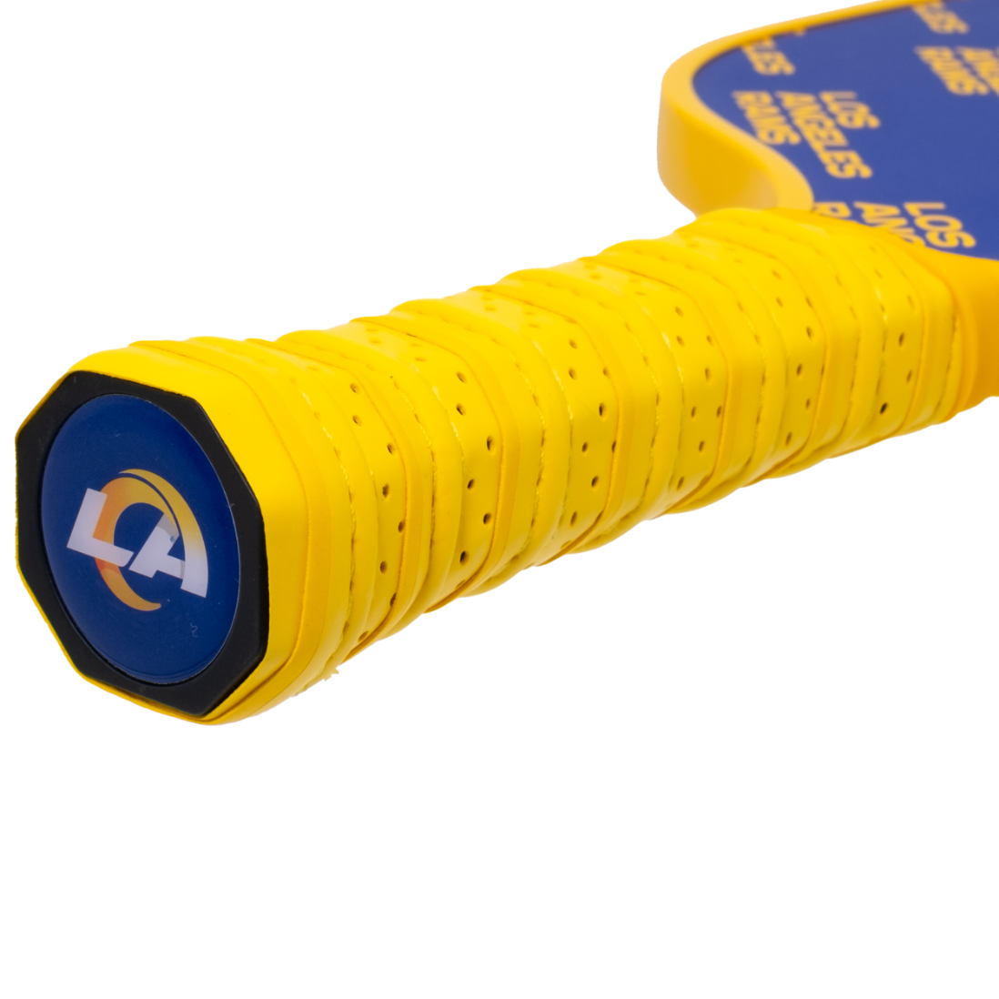 Los Angeles Rams pickleball paddle handle logo