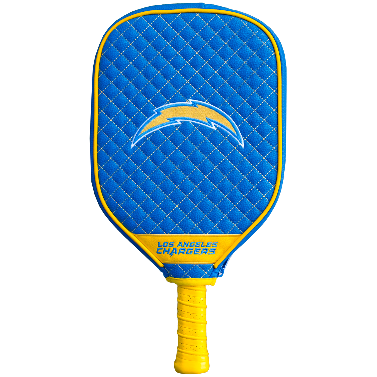 Los Angeles Chargers quilted pickleball paddle cover