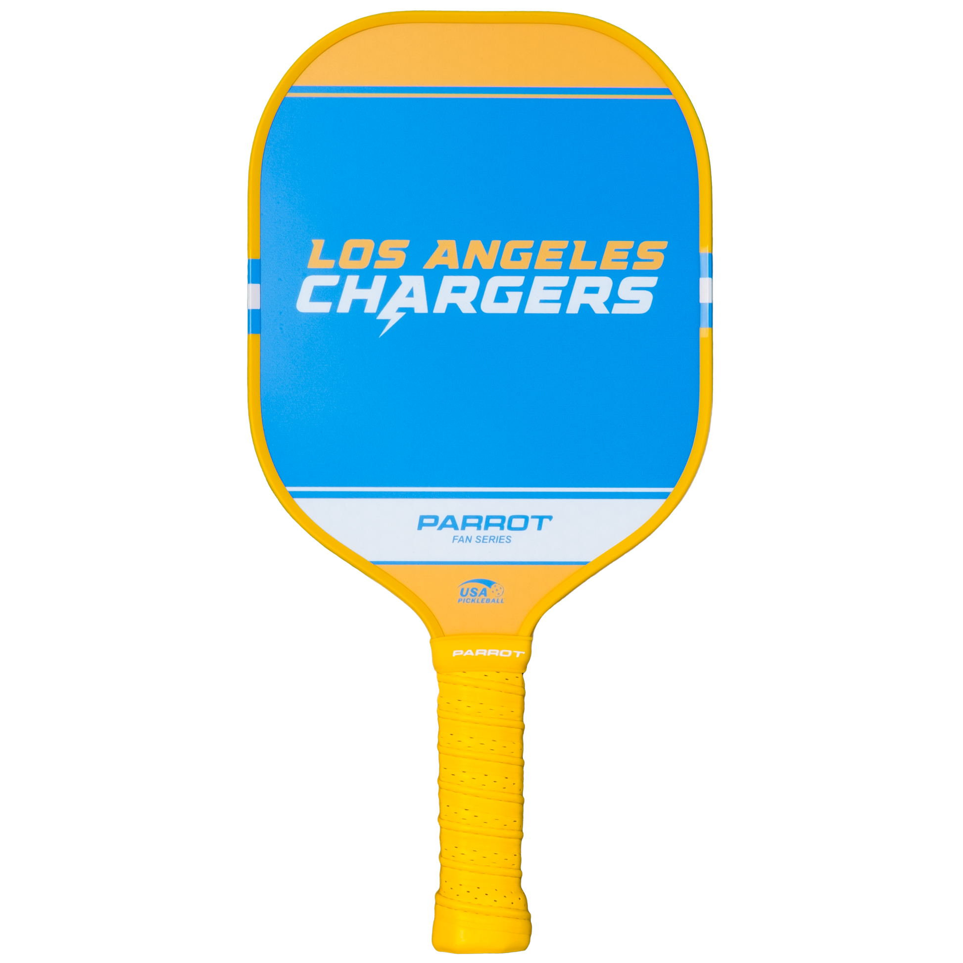 Los Angeles Chargers Sport Plus pickleball paddle back view