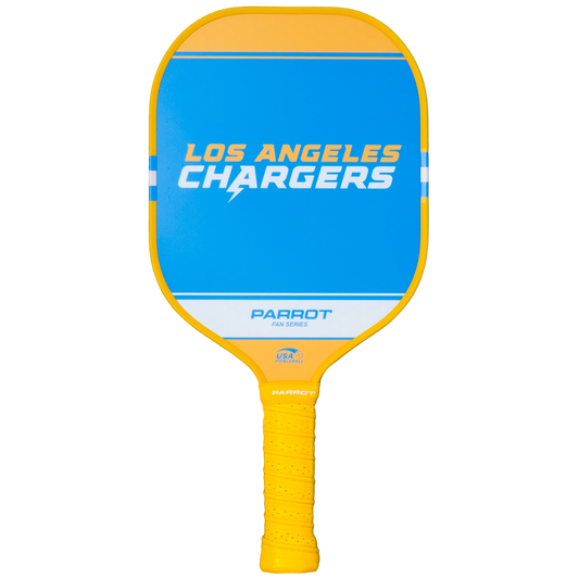 Los Angeles Chargers Sport Plus pickleball paddle back view