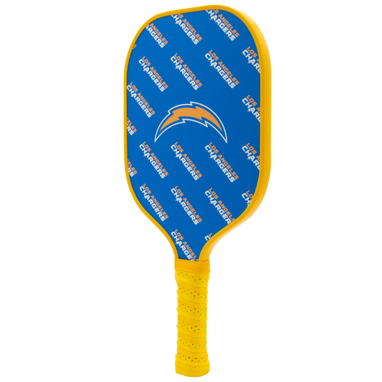 Los Angeles Chargers pickleball paddle back view