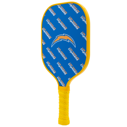 Los Angeles Chargers pickleball paddle back view