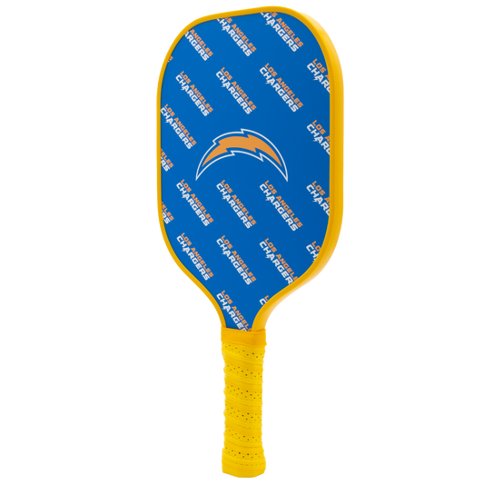 Los Angeles Chargers pickleball paddle back view