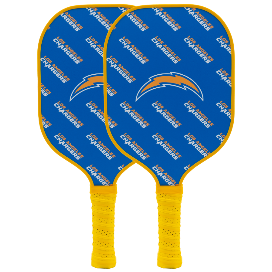 Los Angeles Chargers pickleball paddle set
