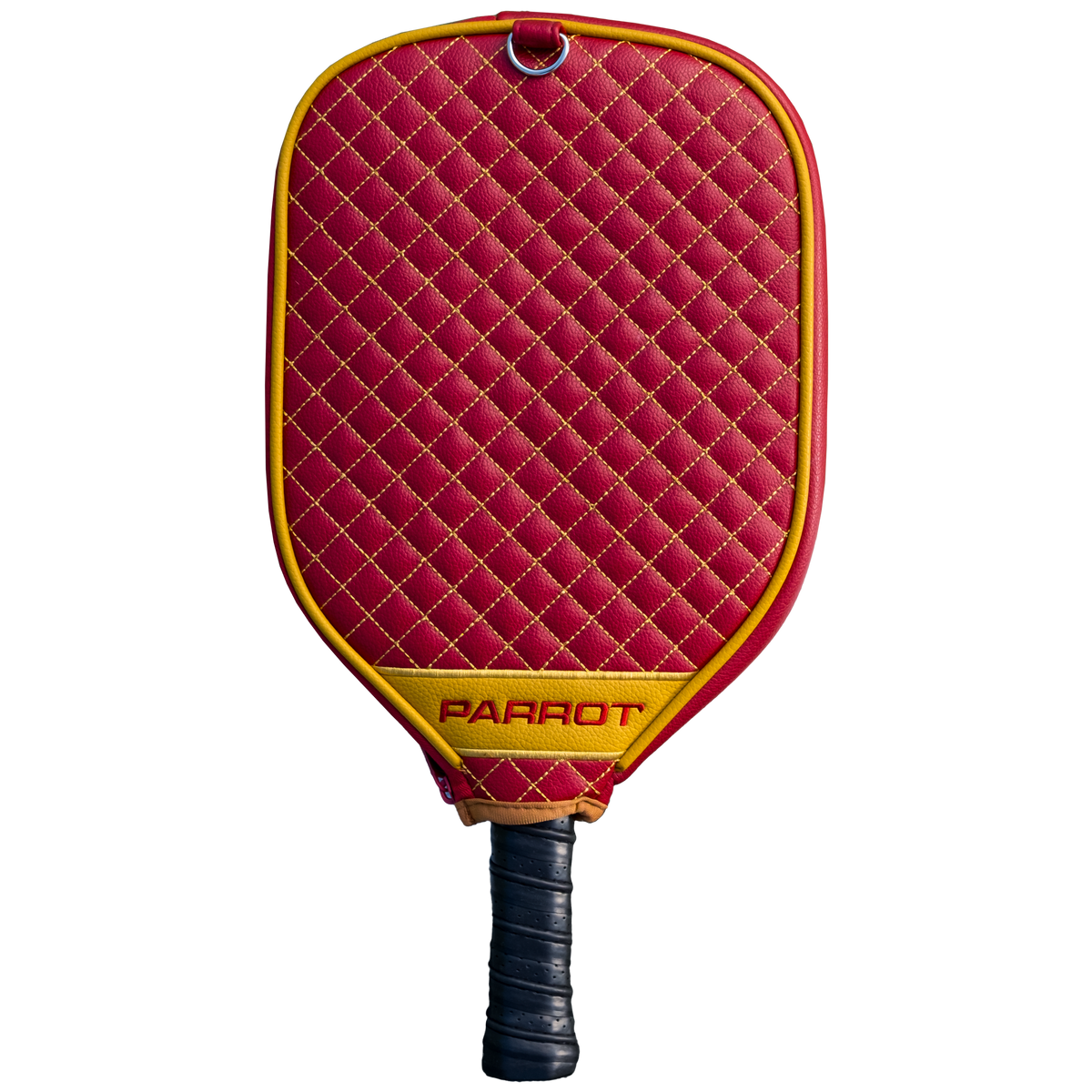 San Francisco 49ers quilted pickleball paddle cover back view