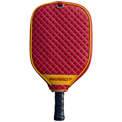 San Francisco 49ers quilted pickleball paddle cover back view