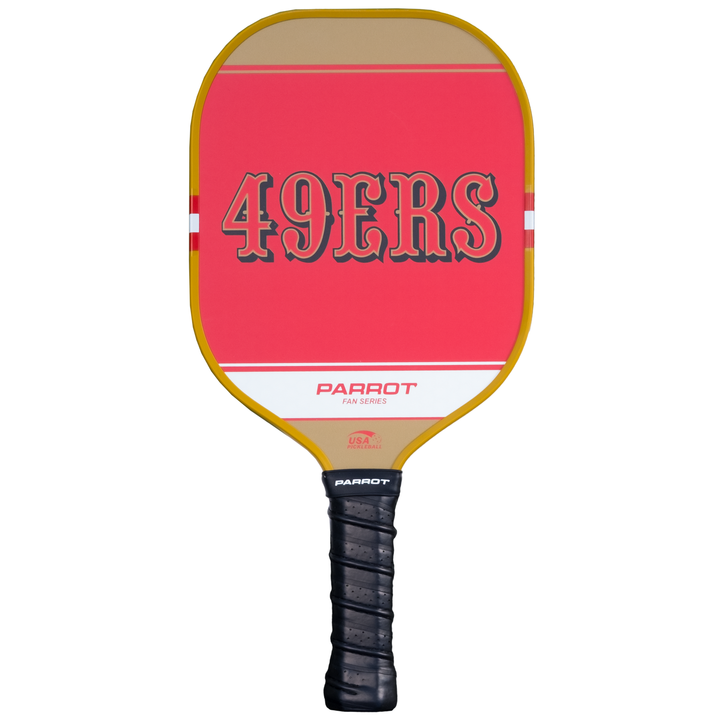 San Francisco 49ers Sport Plus pickleball paddle back view