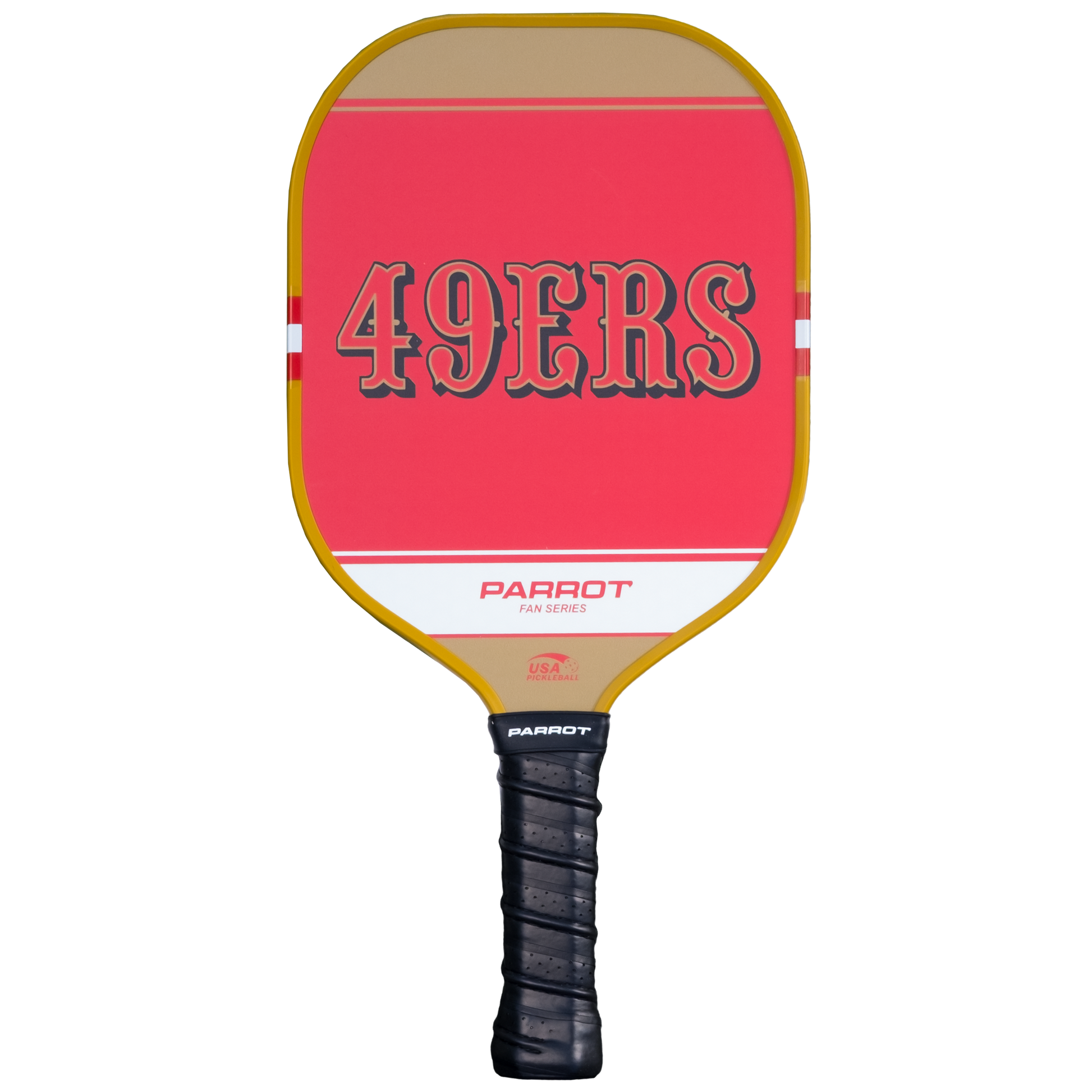 San Francisco 49ers Sport Plus pickleball paddle back view