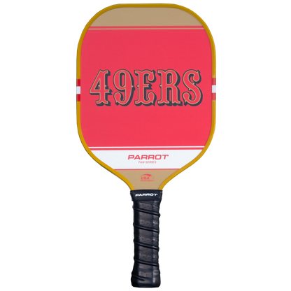 San Francisco 49ers Sport Plus pickleball paddle back view
