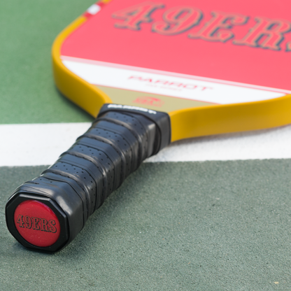 San Francisco 49ers Sport Plus pickleball paddle on the court