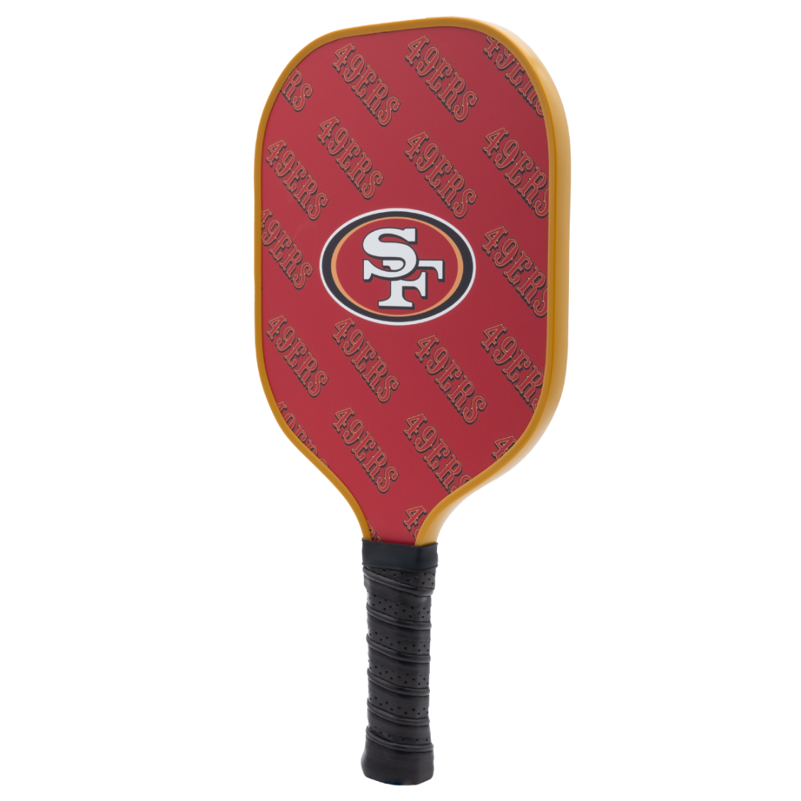 San Francisco 49ers pickleball paddle back view