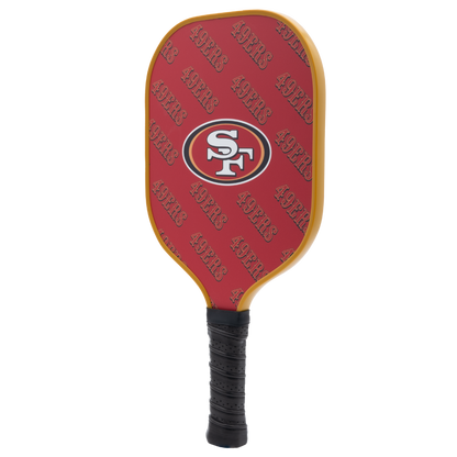 San Francisco 49ers pickleball paddle back view