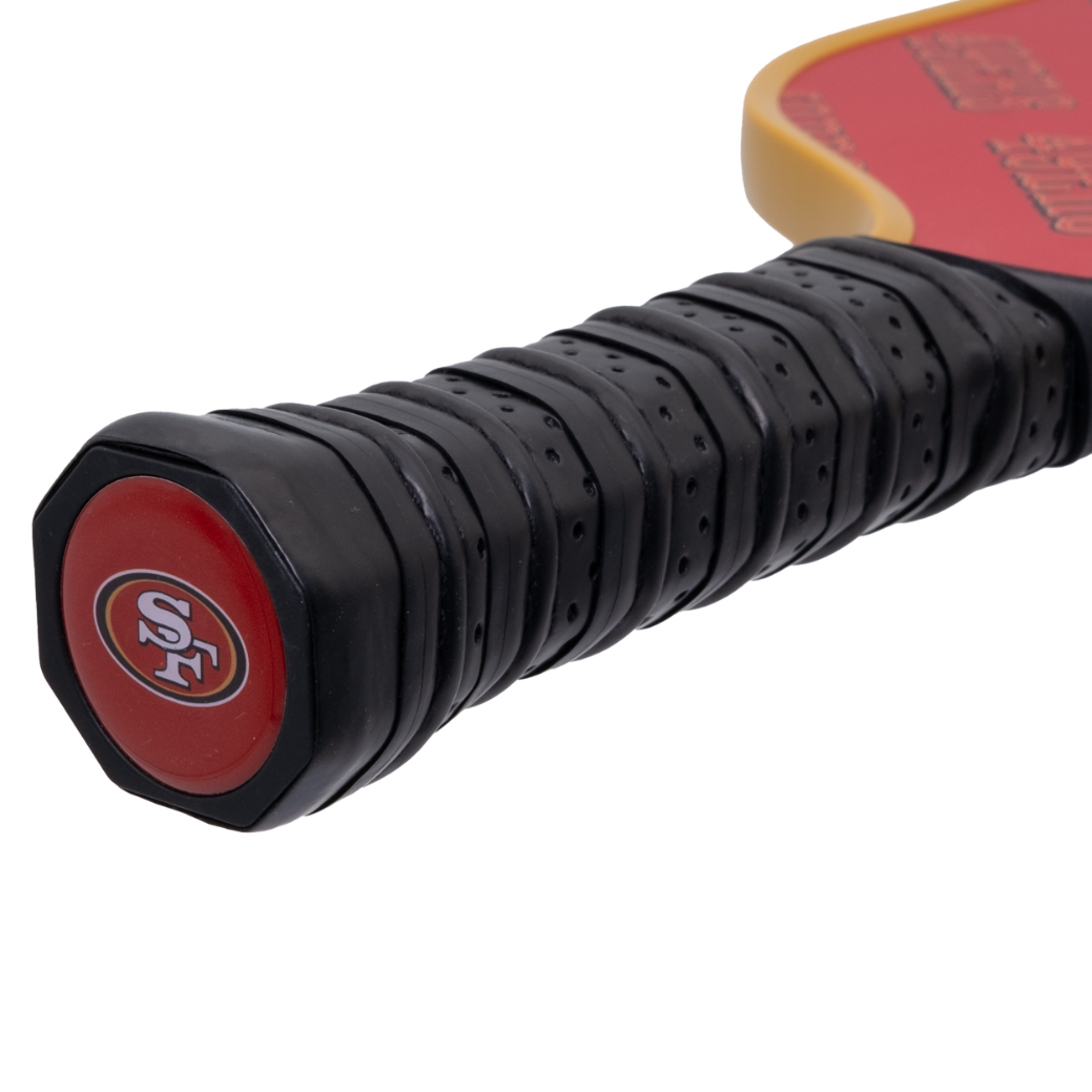 San Francisco 49ers pickleball paddle handle logo