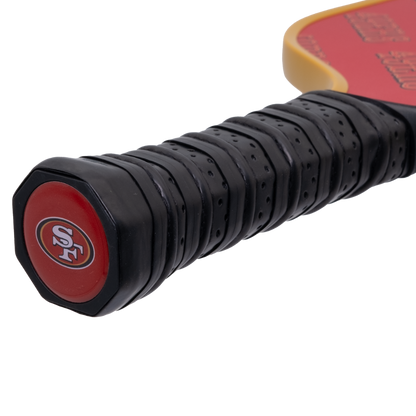 San Francisco 49ers pickleball paddle handle logo