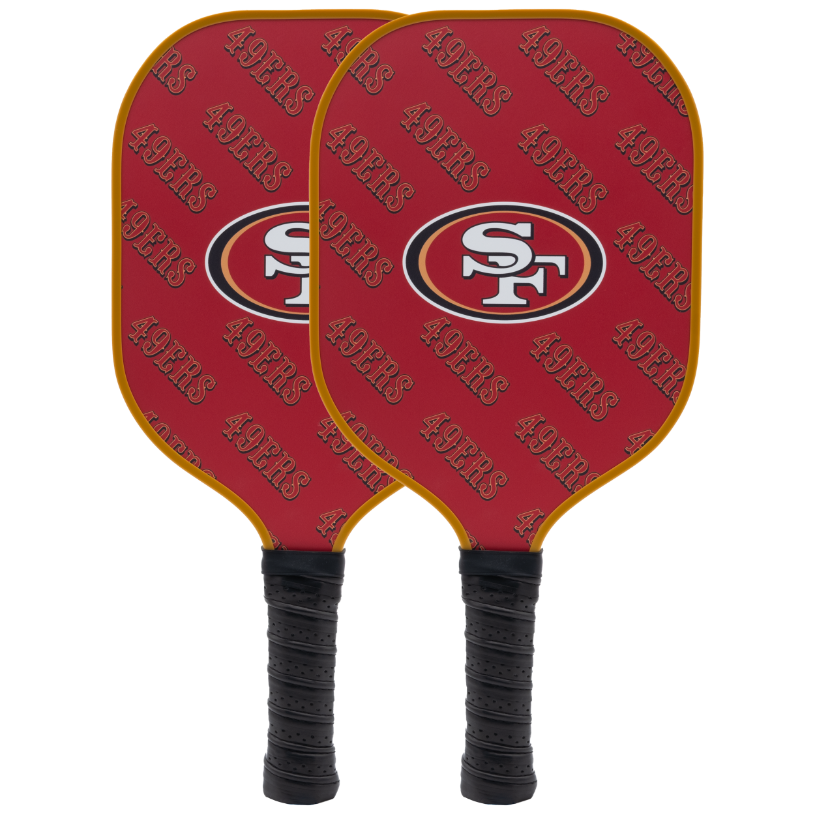 San Francisco 49ers pickleball paddle set