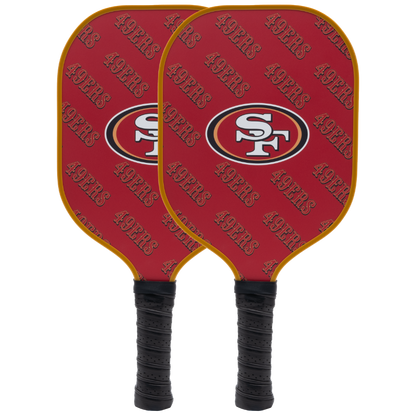 San Francisco 49ers pickleball paddle set
