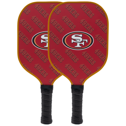 San Francisco 49ers pickleball paddle set
