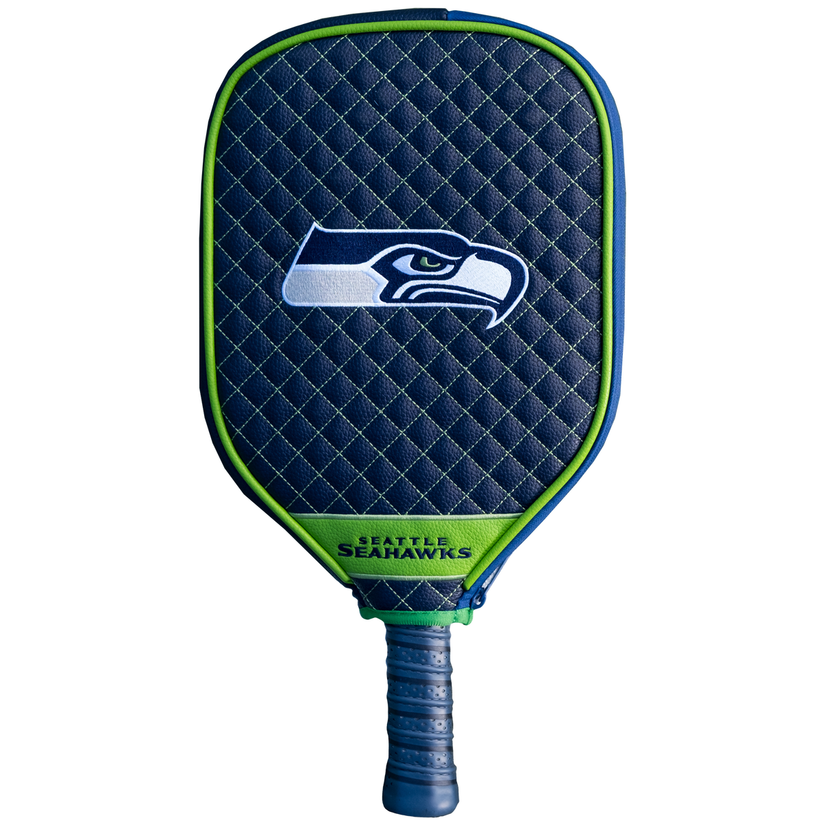 Seattle Seahawks quilted pickleball paddle cover
