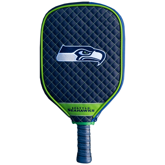 Seattle Seahawks quilted pickleball paddle cover