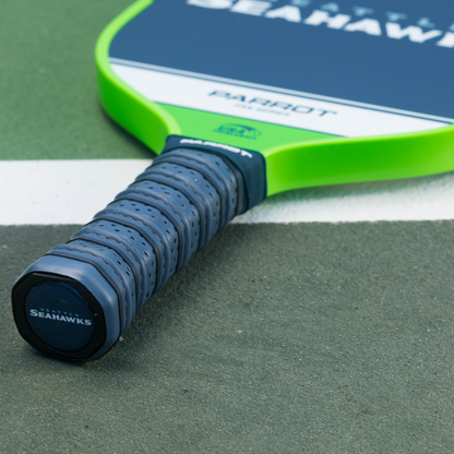 Seattle Seahawks Sport Plus pickleball paddle on the court