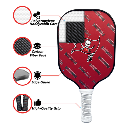 Tampa Bay Buccaneers standard pickleball paddle additional view