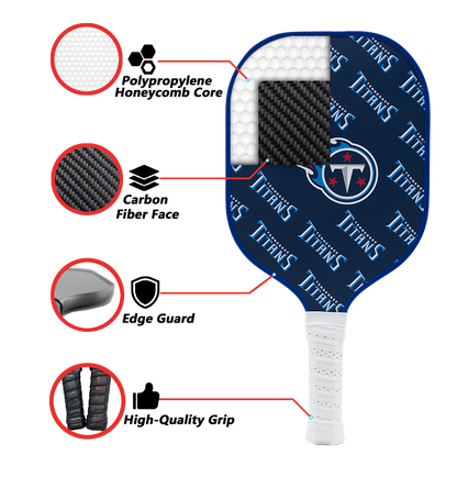 Tennessee Titans standard pickleball paddle additional view