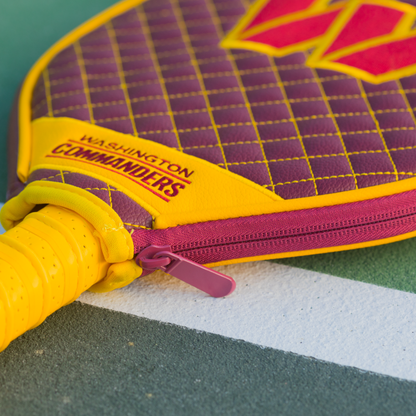 Washington Commanders quilted pickleball paddle cover team name