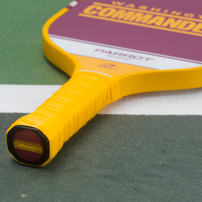 Washington Commanders Sport Plus pickleball paddle on the court