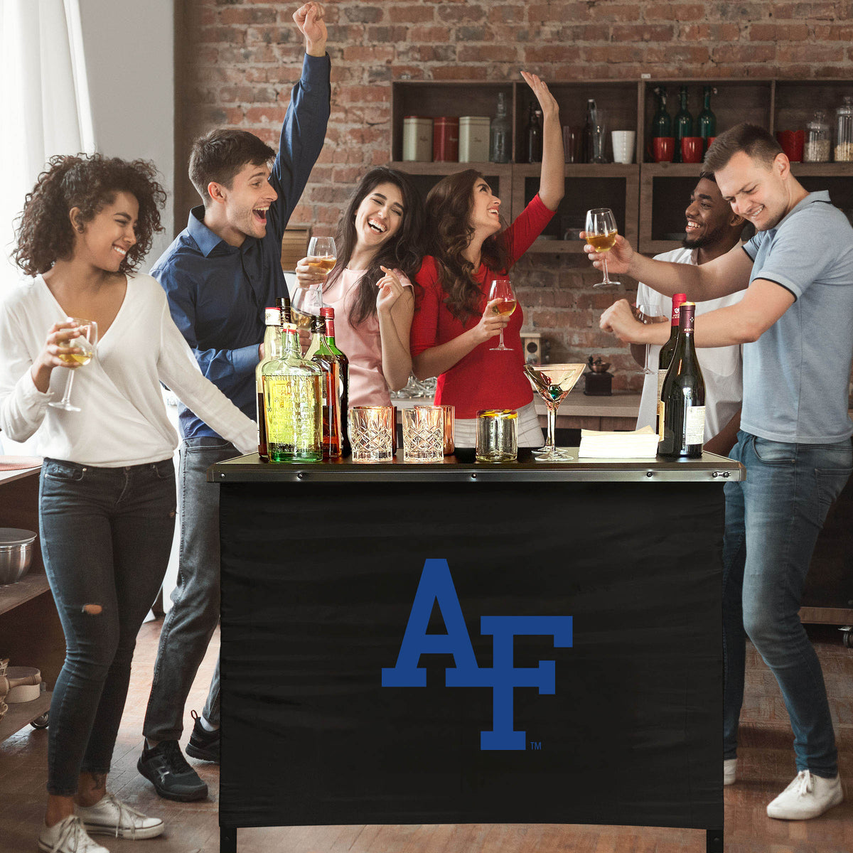 Air Force Falcons Portable Indoor/Outdoor Bar inside lifestyle party