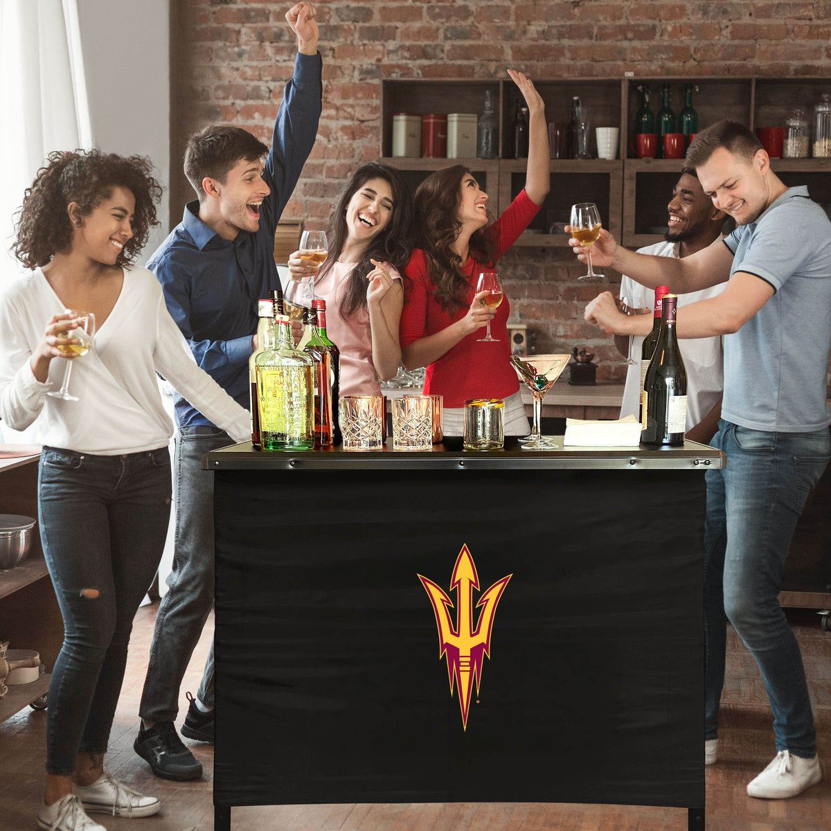 Arizona State Sun Devils Portable Indoor/Outdoor Bar inside lifestyle party