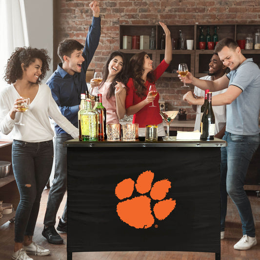 Clemson Tigers Portable Indoor/Outdoor Bar inside lifestyle party