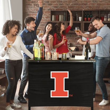Illinois Fighting Illini Portable Indoor/Outdoor Bar inside lifestyle party