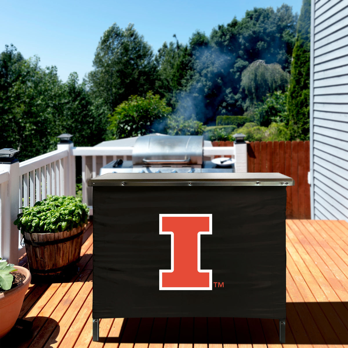 Illinois Fighting Illini Portable Indoor/Outdoor Bar outdoor party lifestyle