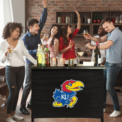 Kansas Jayhawks Portable Indoor/Outdoor Bar inside lifestyle party