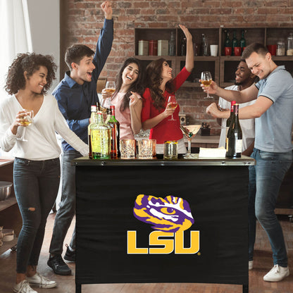 LSU Tigers Portable Indoor/Outdoor Bar inside lifestyle party