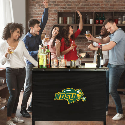 North Dakota State Bison Portable Indoor/Outdoor Bar inside lifestyle party