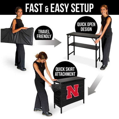 Nebraska Cornhuskers Portable Indoor/Outdoor Bar assemble instructions