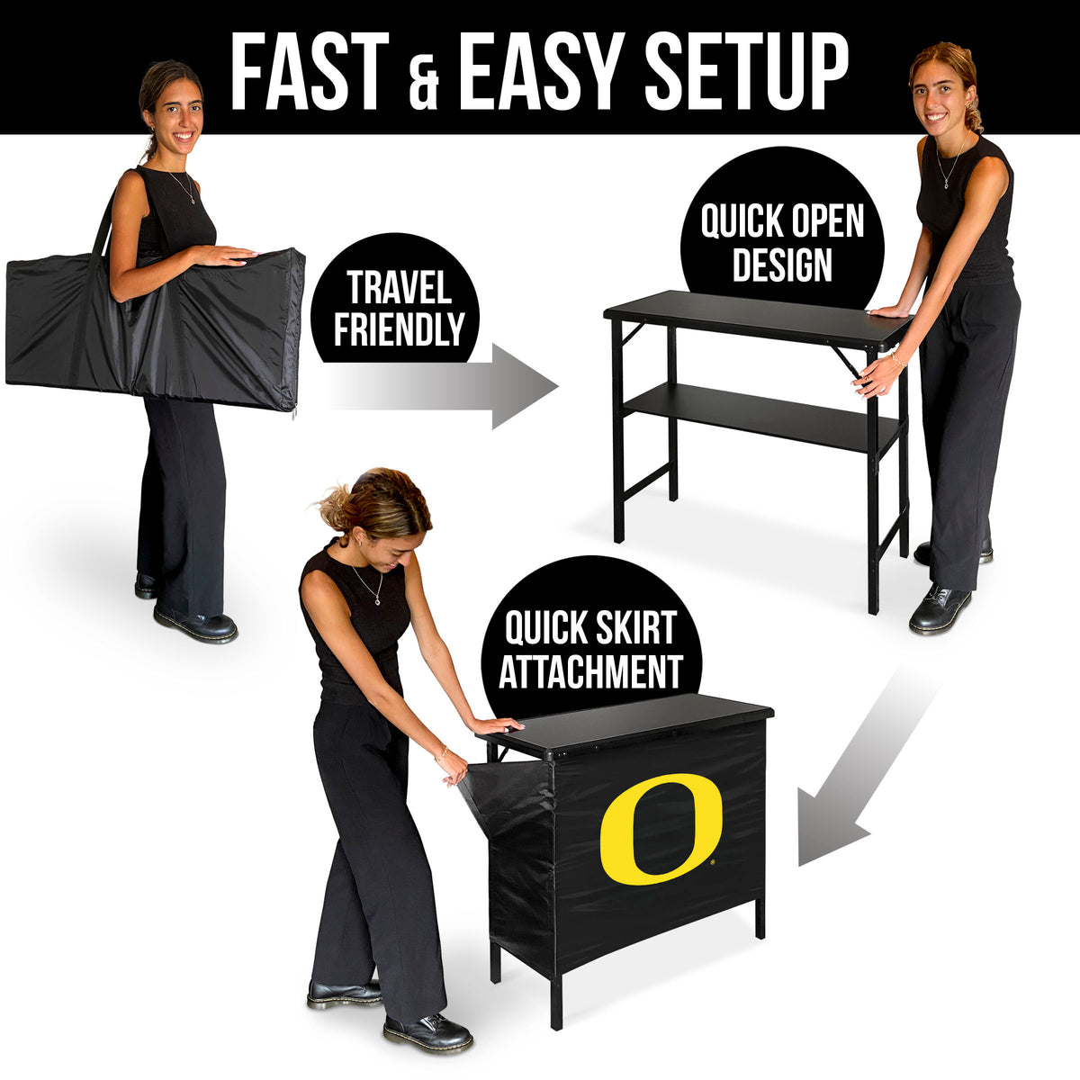 Oregon Ducks Portable Indoor/Outdoor Bar assemble instructions
