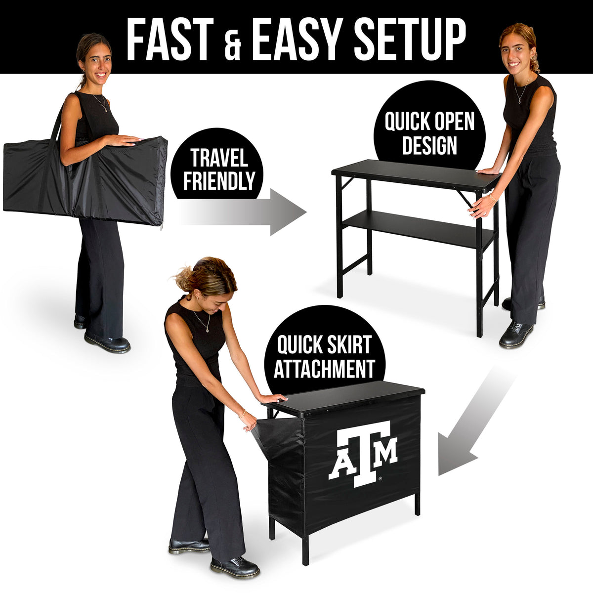 Texas A&M Aggies Portable Indoor/Outdoor Bar assemble instructions