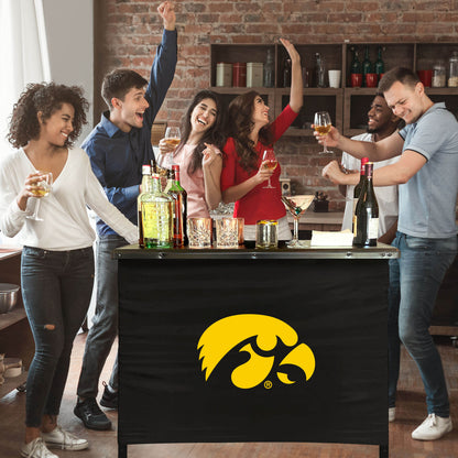 Iowa Hawkeyes Portable Indoor/Outdoor Bar inside lifestyle party