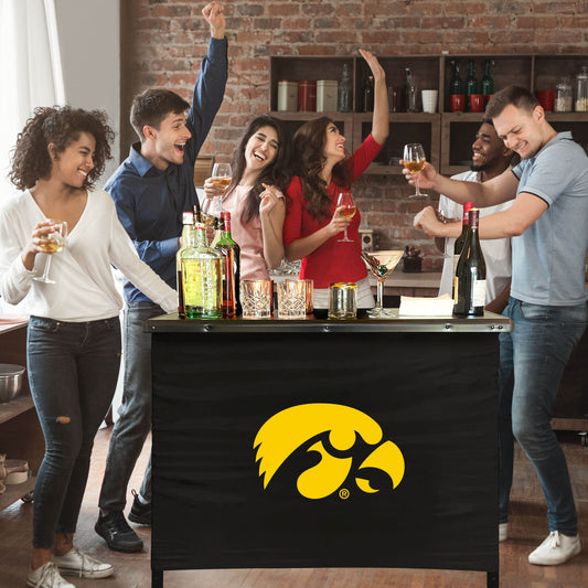 Iowa Hawkeyes Portable Indoor/Outdoor Bar inside lifestyle party