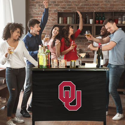Oklahoma Sooners Portable Indoor/Outdoor Bar inside lifestyle party
