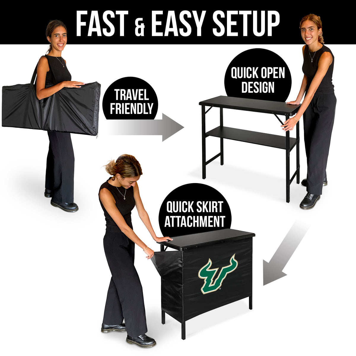 South Florida Bulls Portable Indoor/Outdoor Bar assemble instructions