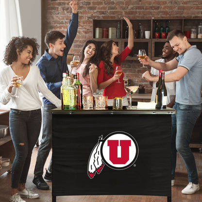 Utah Utes Portable Indoor/Outdoor Bar inside lifestyle party