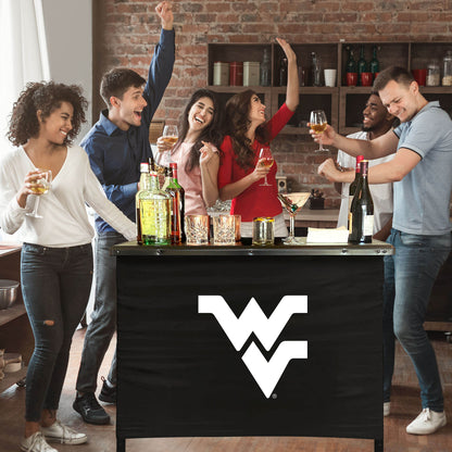 West Virginia Mountaineers Portable Indoor/Outdoor Bar inside lifestyle party