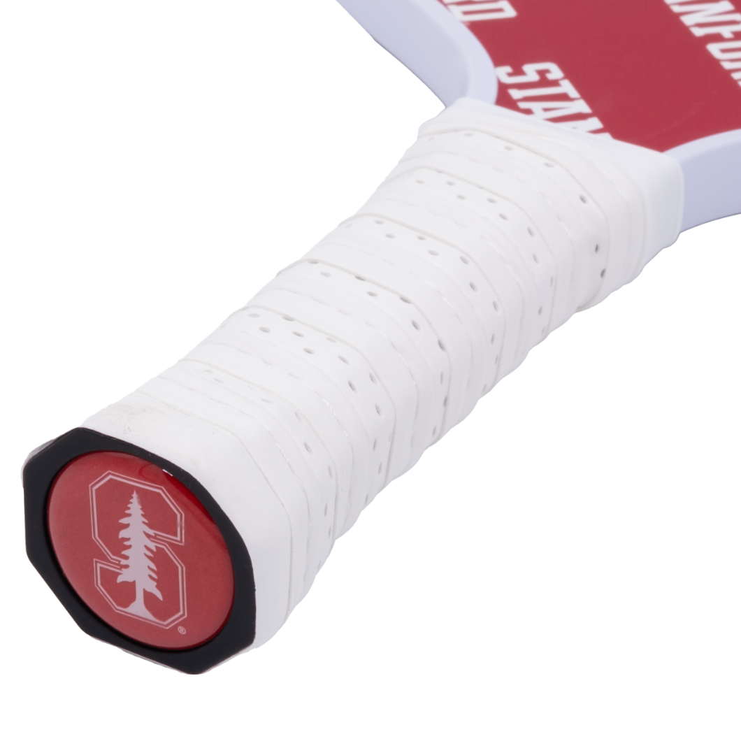 Stanford Cardinal pickleball paddle handle logo