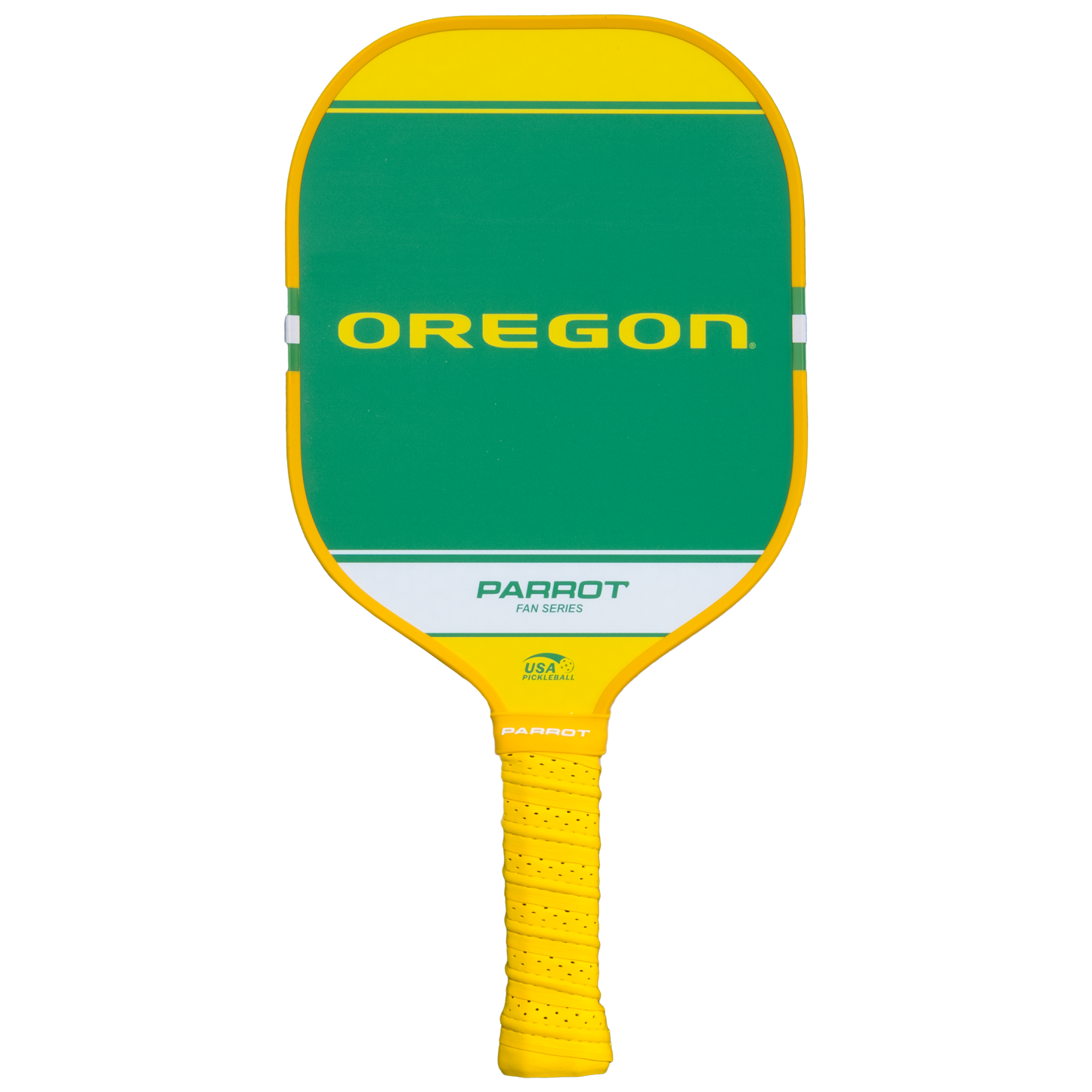 Oregon Ducks Sport Plus pickleball paddle back view