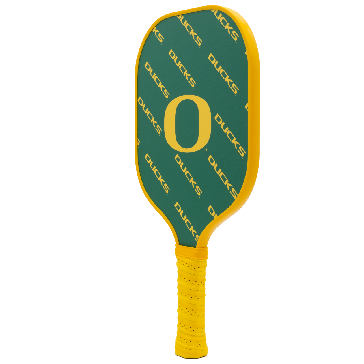 Oregon Ducks pickleball paddle back view